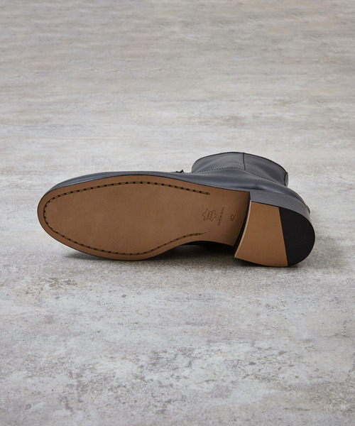 And A(アンドエー)の「PADRONE パドローネ / SIDE ZIP MOCCASIN BOOTS レザーモカシンサイドジップブーツ 日本製 / PU8394-1103(ブーツ・メンズ・ブラック・40/42/41)」の14枚目の写真