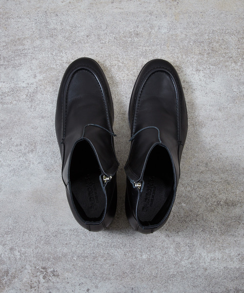 And A(アンドエー)の「PADRONE パドローネ / SIDE ZIP MOCCASIN BOOTS レザーモカシンサイドジップブーツ 日本製 / PU8394-1103(ブーツ・メンズ・ブラック・40/42/41)」の15枚目の写真
