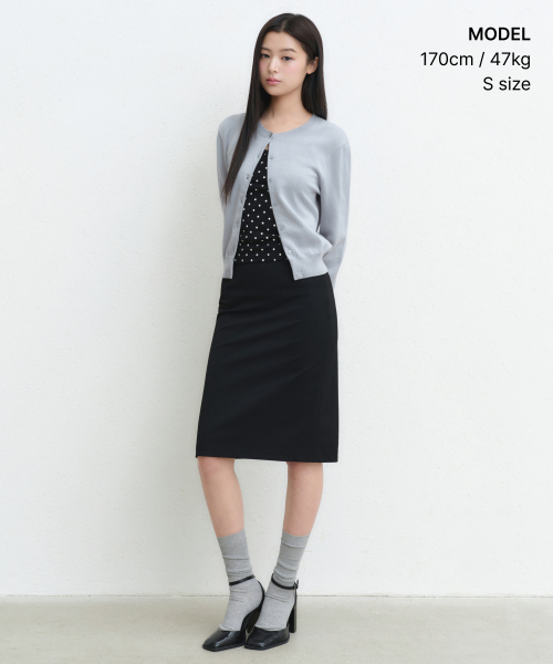 MUSINSA STANDARD WOMAN（ムシンサスタンダードウーマン）の「ウィメンズポルカドットスリーブレストップ[ブラック]（Tシャツ/カットソー・レディース・その他・SMALL/MEDIUM/LARGE/X-SMALL）」の2枚目の写真