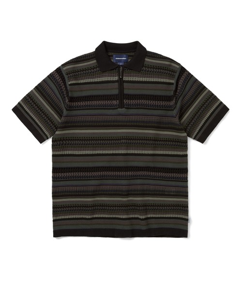 Striped S/S KnIt Polo（ニット/セーター）｜thisisneverthat