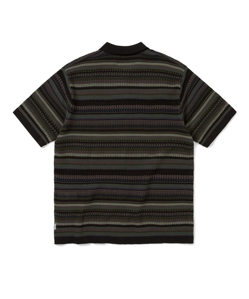 thisisneverthat(ディスイズネバーザット)の「Striped S/S KnIt Polo(ニット/セーター・メンズ・ダークネイビー/ブラック/ピンク系その他・L/M/S/XL)」の5枚目の写真