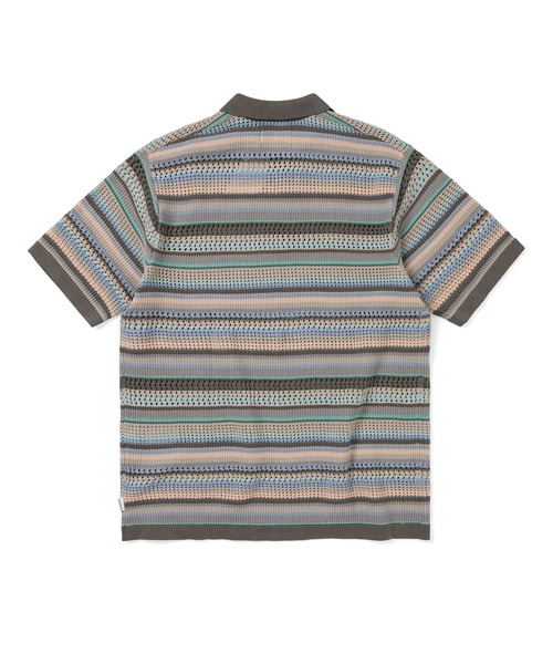 thisisneverthat(ディスイズネバーザット)の「Striped S/S KnIt Polo(ニット/セーター・メンズ・ダークネイビー/ブラック/ピンク系その他・L/M/S/XL)」の9枚目の写真