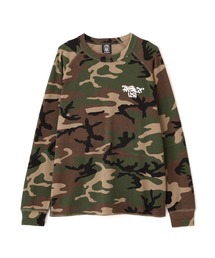 AVIREX | 《直営店限定》MINI WAFFLE CAMO RAGLAN L/S T-SHIRT / ミニワッフル カモ ラグラン ロングスリーブ Tシャツ / AVIREX / アヴィレックス(Tシャツ/カットソー)