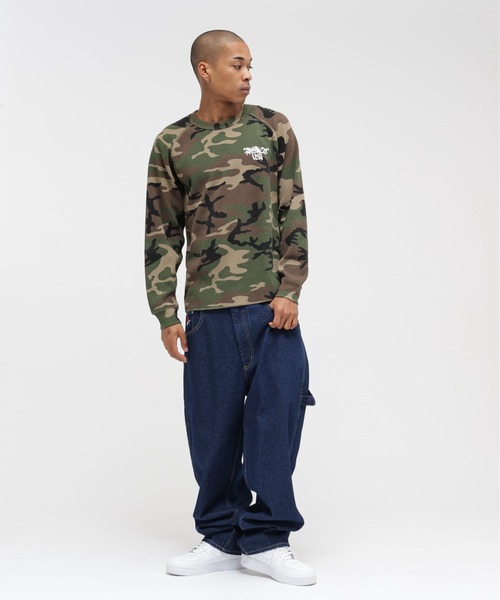 AVIREX（アヴィレックス）の「《直営店限定》MINI WAFFLE CAMO RAGLAN L/S T-SHIRT / ミニワッフル カモ ラグラン ロングスリーブ Tシャツ / AVIREX / アヴィレックス（Tシャツ/カットソー・メンズ・グリーン系カモフラージュ/ベージュ系その他・MEDIUM/SMALL/X-LARGE/LARGE）」の21枚目の写真