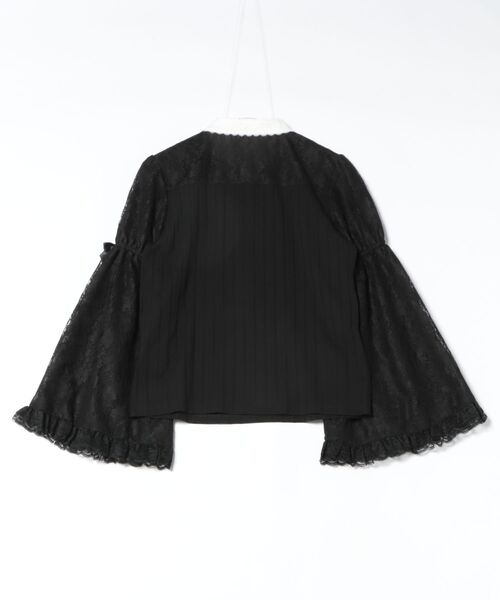 Secret Honey（シークレットハニー）の「フロントフリル姫袖カットソー（Tシャツ/カットソー・レディース・ブラック/オフホワイト・FREE）」の12枚目の写真