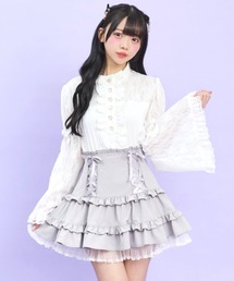 Secret Honey | フロントフリル姫袖カットソー(Tシャツ/カットソー)