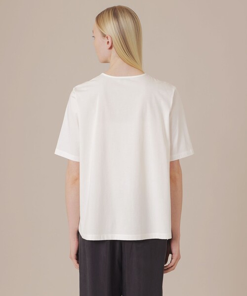 MACKINTOSH LONDON（マッキントッシュ ロンドン）の「【BIBURY FLOWER】ドローインググラフィックバイブリーTシャツ（Tシャツ/カットソー・レディース・グレー系その他/オフホワイト・40/38）」の7枚目の写真