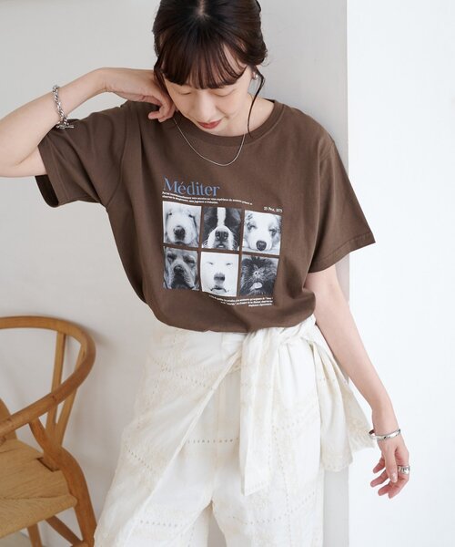 DISCOAT(ディスコート)の「【Enlude】アソートボックスフォトTシャツ《ユニセックス》(Tシャツ/カットソー・レディース・ホワイト系その他2/ホワイト系その他/ブラウン・SMALL/MEDIUM)」の3枚目の写真