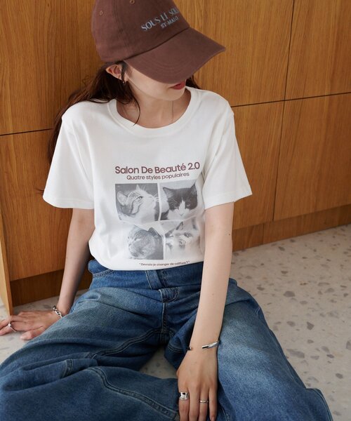 DISCOAT(ディスコート)の「【Enlude】アソートボックスフォトTシャツ《ユニセックス》(Tシャツ/カットソー・レディース・ホワイト系その他2/ホワイト系その他/ブラウン・SMALL/MEDIUM)」の4枚目の写真