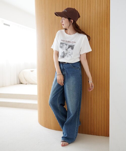 DISCOAT(ディスコート)の「【Enlude】アソートボックスフォトTシャツ《ユニセックス》(Tシャツ/カットソー・レディース・ホワイト系その他2/ホワイト系その他/ブラウン・SMALL/MEDIUM)」の5枚目の写真