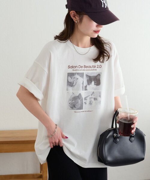 DISCOAT(ディスコート)の「【Enlude】アソートボックスフォトTシャツ《ユニセックス》(Tシャツ/カットソー・レディース・ホワイト系その他2/ホワイト系その他/ブラウン・SMALL/MEDIUM)」の6枚目の写真