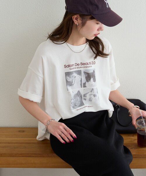DISCOAT(ディスコート)の「【Enlude】アソートボックスフォトTシャツ《ユニセックス》(Tシャツ/カットソー・レディース・ホワイト系その他2/ホワイト系その他/ブラウン・SMALL/MEDIUM)」の7枚目の写真