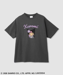 【Sanrio/サンリオ】 日焼けキャラクタープリント ラインストーンBIGTシャツ