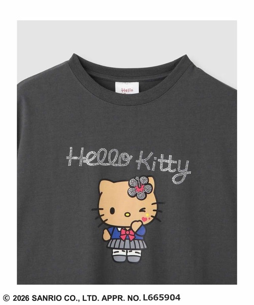 sanrio(サンリオ)の「【Sanrio/サンリオ】 日焼けキャラクタープリント ラインストーンBIGTシャツ(Tシャツ/カットソー・レディース・ブルー系その他/ブラウン系その他/グレー系その他/パープル系その他/ホワイト系その他・FREE)」の8枚目の写真