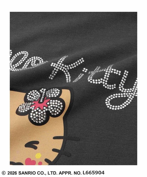 sanrio(サンリオ)の「【Sanrio/サンリオ】 日焼けキャラクタープリント ラインストーンBIGTシャツ(Tシャツ/カットソー・レディース・ブルー系その他/ブラウン系その他/グレー系その他/パープル系その他/ホワイト系その他・FREE)」の7枚目の写真