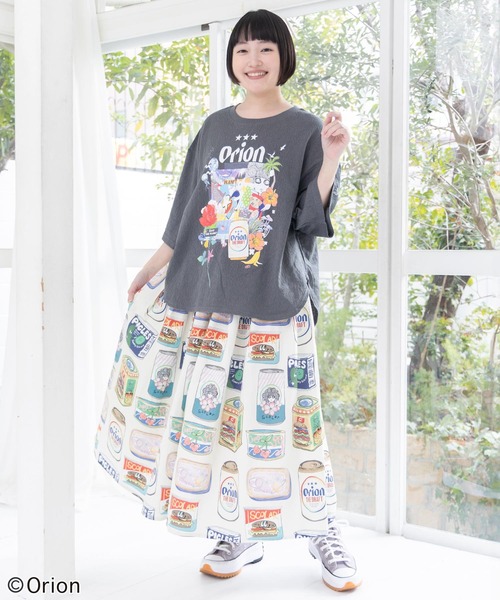 ScoLar(スカラー)の「161680:orion×ScoLar save the planet Tシャツ(Tシャツ/カットソー・レディース・ブルー/チャコールグレー/オフホワイト・L/M)」の5枚目の写真