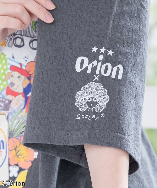 ScoLar(スカラー)の「161680:orion×ScoLar save the planet Tシャツ(Tシャツ/カットソー・レディース・ブルー/チャコールグレー/オフホワイト・L/M)」の10枚目の写真