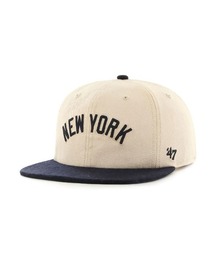 '47 | フォーティーセブン【47】- ニューヨーク ヤンキース キャップ 【New York Yankees FILEDSTONE CAPTAIN RL SAND STONE/NAVY FLDST17HTP】(キャップ)