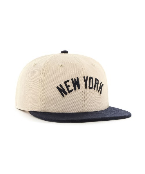 '47（フォーティーセブン）の「フォーティーセブン【47】- ニューヨーク ヤンキース キャップ 【New York Yankees FILEDSTONE CAPTAIN RL SAND STONE/NAVY FLDST17HTP】（キャップ・メンズ・サンドベージュ・ONE SIZE）」の2枚目の写真