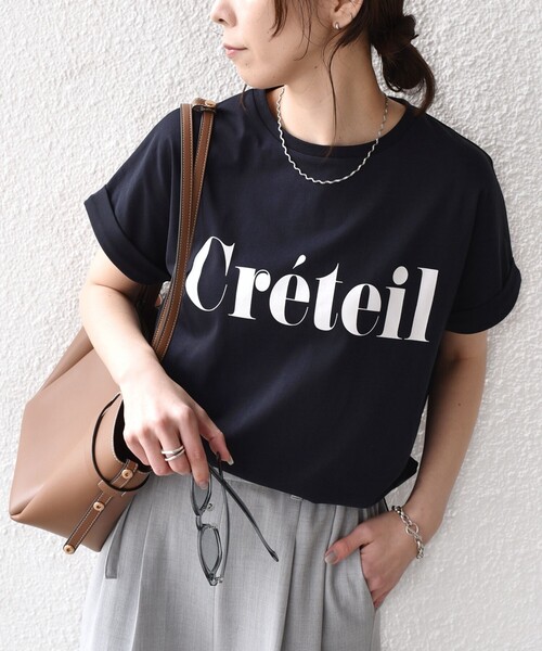 julius 18ps タックドカットソー SHIPS Colors:〈接触冷感・UVカット〉ビッグロゴ ドルマン Tシャツ