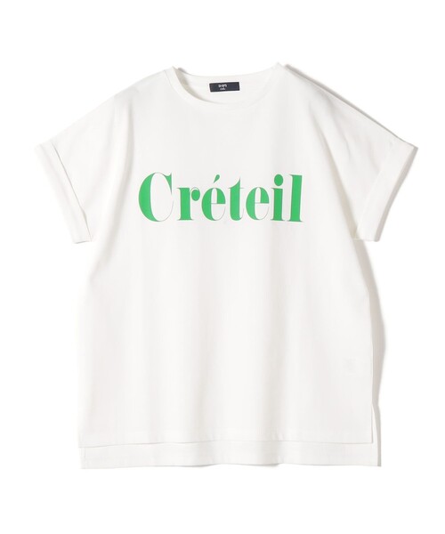 SHIPS Colors(シップス カラーズ)の「【一部WEB限定】SHIPS Colors:〈接触冷感・UVカット〉ビッグロゴ ドルマン Tシャツ◇(Tシャツ/カットソー・レディース・カーキ/ホワイト/ネイビー/オフホワイト/ブラウン・ONE SIZE)」の9枚目の写真