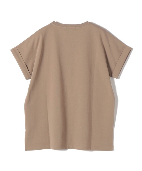 SHIPS Colors(シップス カラーズ)の「【一部WEB限定】SHIPS Colors:〈接触冷感・UVカット〉ビッグロゴ ドルマン Tシャツ◇(Tシャツ/カットソー・レディース・カーキ/ホワイト/ネイビー/オフホワイト/ブラウン・ONE SIZE)」の13枚目の写真
