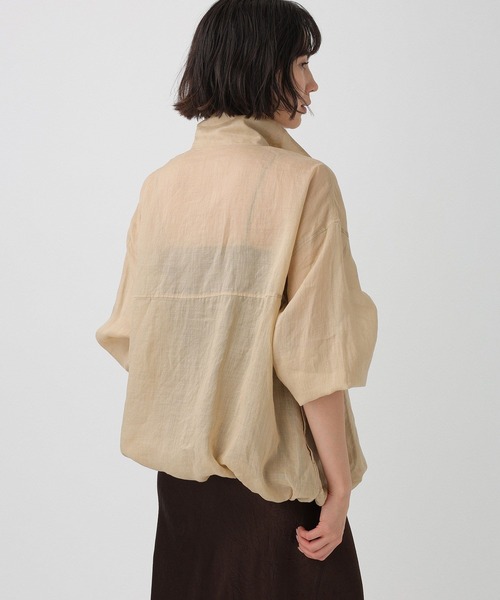 BABYLONE（バビロン）の「【一部カラーWEB限定】ラミージップブルゾン（ブルゾン・レディース・ブラック/ベージュ/ブラウン/ホワイト・フリー）」の14枚目の写真