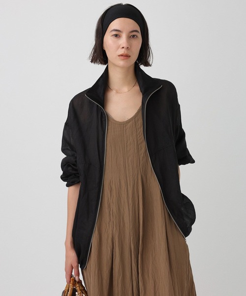 BABYLONE（バビロン）の「【一部カラーWEB限定】ラミージップブルゾン（ブルゾン・レディース・ブラック/ベージュ/ブラウン/ホワイト・フリー）」の18枚目の写真