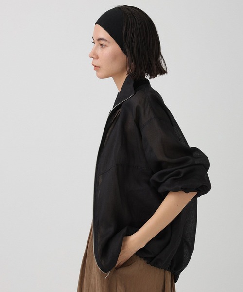 BABYLONE（バビロン）の「【一部カラーWEB限定】ラミージップブルゾン（ブルゾン・レディース・ブラック/ベージュ/ブラウン/ホワイト・フリー）」の19枚目の写真