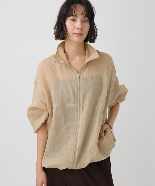 BABYLONE（バビロン）の「【一部カラーWEB限定】ラミージップブルゾン（ブルゾン・レディース・ブラック/ベージュ/ブラウン/ホワイト・フリー）」の12枚目の写真