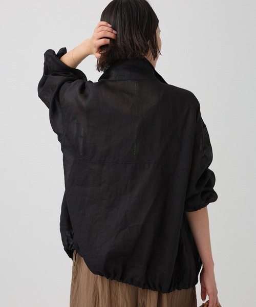 BABYLONE（バビロン）の「【一部カラーWEB限定】ラミージップブルゾン（ブルゾン・レディース・ブラック/ベージュ/ブラウン/ホワイト・フリー）」の20枚目の写真