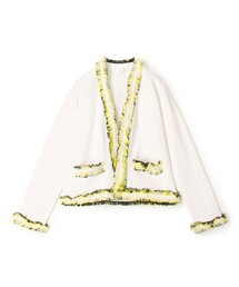 TOMORROWLAND .B（トゥモローランドビー）の「コットン ミラノリブフリンジジャケット（カーディガン/ボレロ）」