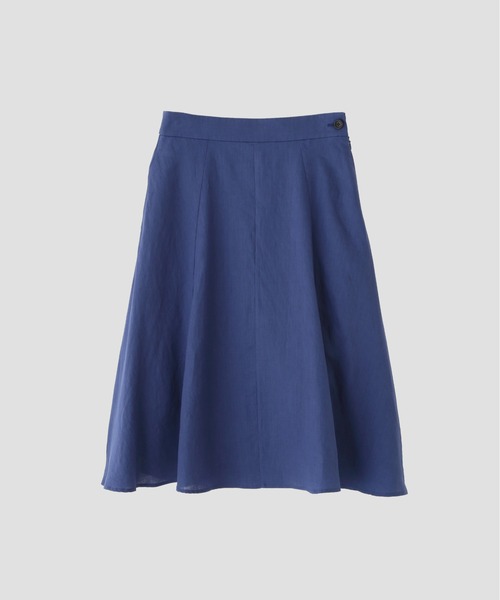 MARGARET HOWELL（マーガレットハウエル）の「LIGHT WEIGHT LINEN（スカート・レディース・ダークグレー/ブルー・3/2/1）」の8枚目の写真