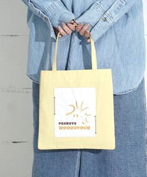 THE MILES（ザ マイルズ）の「"09"≪PEANUTS≫2ポケット ナイロン フェイス 刺繍 ミニ トートバッグ（トートバッグ）」