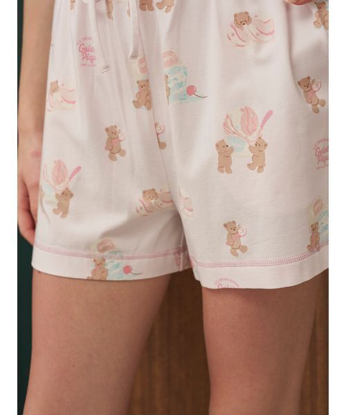 アイスクリームベア柄ショートパンツ（ルームウェア/パジャマ