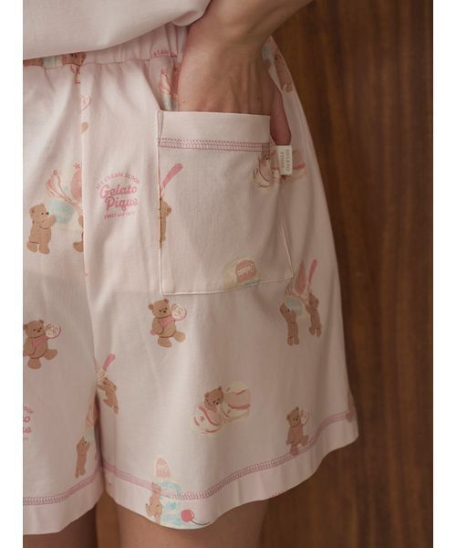 アイスクリームベア柄ショートパンツ（ルームウェア/パジャマ