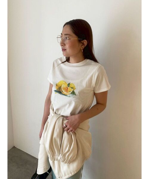 LAGUNAMOON(ラグナムーン)の「フルーツコンパクトTシャツ 【夏服】(Tシャツ/カットソー・レディース・グリーン/フレッシュイエロー/レッド・FREE)」の5枚目の写真