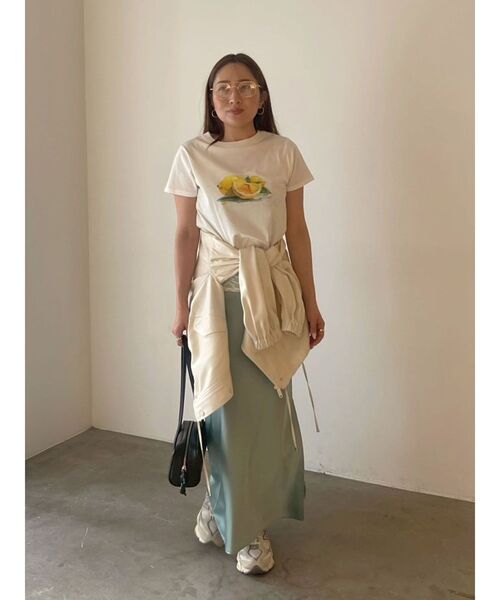LAGUNAMOON(ラグナムーン)の「フルーツコンパクトTシャツ 【夏服】(Tシャツ/カットソー・レディース・グリーン/フレッシュイエロー/レッド・FREE)」の6枚目の写真