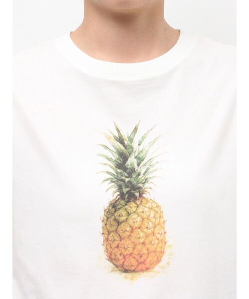 LAGUNAMOON(ラグナムーン)の「フルーツコンパクトTシャツ 【夏服】(Tシャツ/カットソー・レディース・グリーン/フレッシュイエロー/レッド・FREE)」の10枚目の写真
