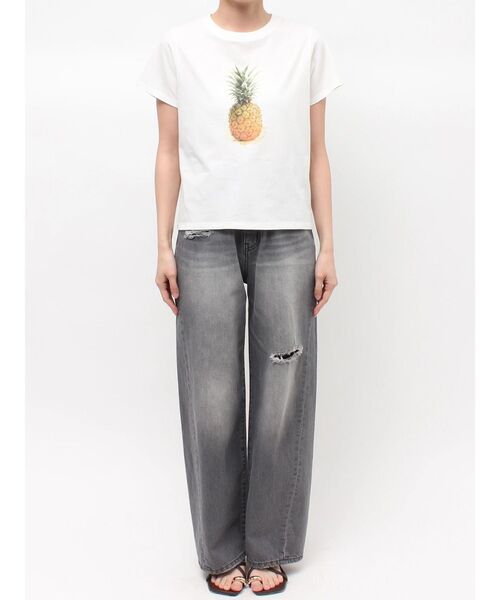 LAGUNAMOON(ラグナムーン)の「フルーツコンパクトTシャツ 【夏服】(Tシャツ/カットソー・レディース・グリーン/フレッシュイエロー/レッド・FREE)」の14枚目の写真