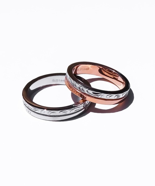 IRIEBEACH(アイリービーチ)の「Scroll message ring/【ハワイアンジュエリー】【サージカルステンレス】【金属アレルギー対応】【IRIEBEACH / アイリービーチ】つけっぱなしOK(リング・レディース・シルバー/ピンク・21号/19号/17号/13号/11号/9号/7号)」の4枚目の写真