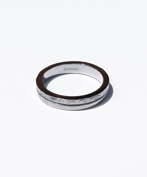 IRIEBEACH(アイリービーチ)の「Scroll message ring/【ハワイアンジュエリー】【サージカルステンレス】【金属アレルギー対応】【IRIEBEACH / アイリービーチ】つけっぱなしOK(リング・レディース・シルバー/ピンク・21号/19号/17号/13号/11号/9号/7号)」の6枚目の写真