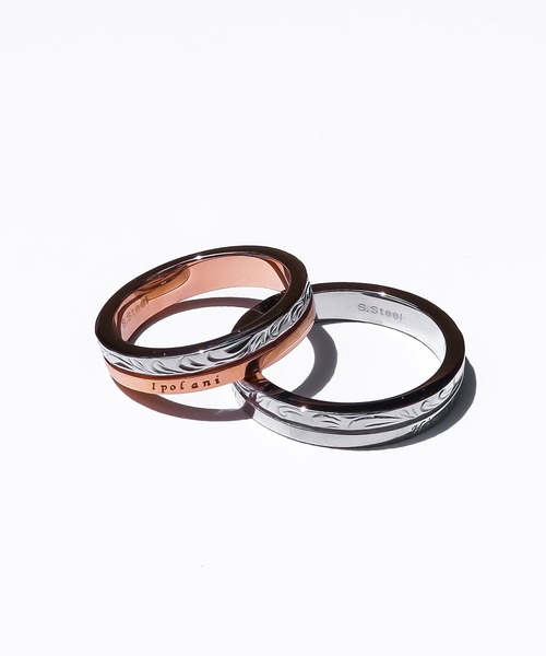 IRIEBEACH(アイリービーチ)の「Scroll message ring/【ハワイアンジュエリー】【サージカルステンレス】【金属アレルギー対応】【IRIEBEACH / アイリービーチ】つけっぱなしOK(リング・レディース・シルバー/ピンク・21号/19号/17号/13号/11号/9号/7号)」の3枚目の写真