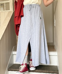 DOUBLE NAME（ダブルネーム）の「【m:rex】ミニ恐竜刺しゅうスリットAラインスカート（スカート）」