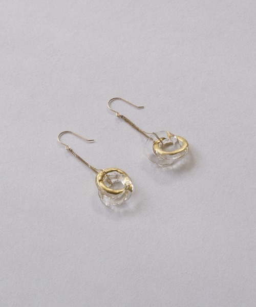 HARIO Lampwork Factory(ハリオランプワークファクトリー)の「ピアス エターナル K10(ピアス(両耳用)・レディース・クリア・FREE)」の5枚目の写真