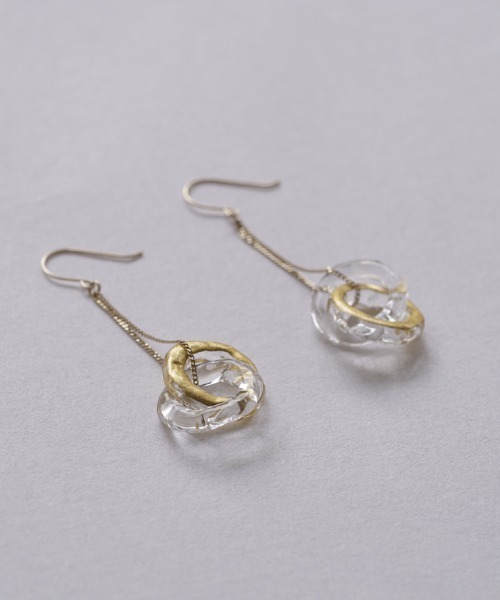 HARIO Lampwork Factory(ハリオランプワークファクトリー)の「ピアス エターナル K10(ピアス(両耳用)・レディース・クリア・FREE)」の6枚目の写真