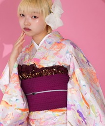 着物 単衣 ニコアンティーク シュガーフィッシュ