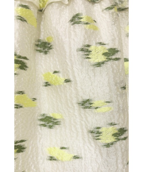 HONEY MI HONEY(ハニーミーハニー)の「flower organdie tiered long one-piece(ワンピース・レディース・ブラック/オフホワイト/イエロー・FREE)」の19枚目の写真