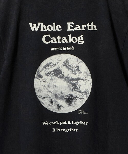 6（ロク）の「【別注】＜WHOLE EARTH CATALOG ×6＞Tシャツ（Tシャツ/カットソー・レディース・ブラック・S/M）」の2枚目の写真