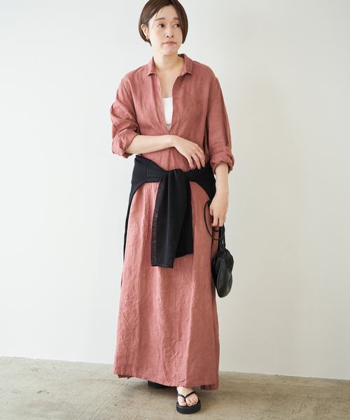 plage（プラージュ）の「LES ATELIERS FRANCAIS DE CONFECTION 別注 SKIPPER ワンピース（ワンピース・レディース・ブラック/ホワイト/Red・36/38）」の3枚目の写真